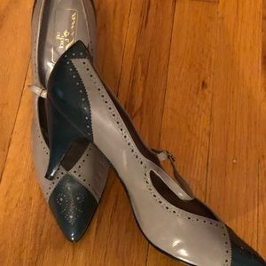 Blue and gray dress shoe - never worn